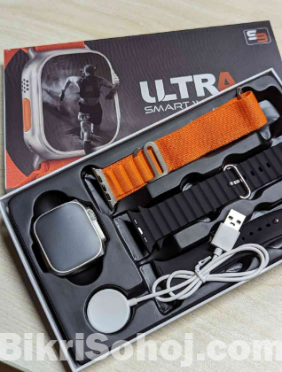 S9 Ultra Smartwatch with 3 Straps